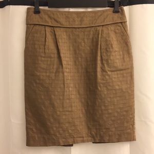 Club Monaco Dot Print Textured Pencil Skirt